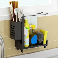 Rutschfestes Abtropfgestell für die Spüle – platzsparender Küchen-Organizer