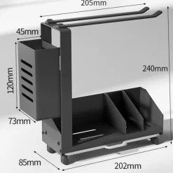 Rutschfestes Abtropfgestell für die Spüle – platzsparender Küchen-Organizer