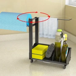 Rutschfestes Abtropfgestell für die Spüle – platzsparender Küchen-Organizer