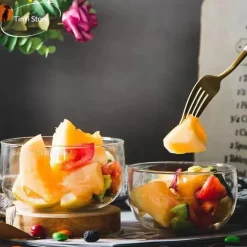 Salatschüssel-Set aus Borosilikatglas – Bento-Box zur Lebensmittelaufbewahrung