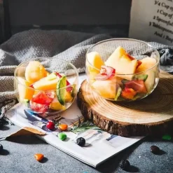 Salatschüssel-Set aus Borosilikatglas – Bento-Box zur Lebensmittelaufbewahrung