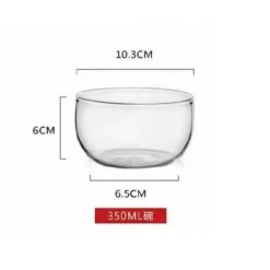 Salatschüssel-Set aus Borosilikatglas – Bento-Box zur Lebensmittelaufbewahrung