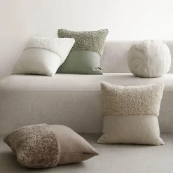 Samt-Kissenbezug - Akzentkissen in reiner Farbe