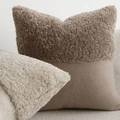 Samt-Kissenbezug - Akzentkissen in reiner Farbe