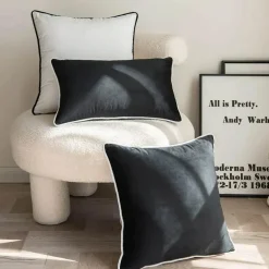 Samt-Kissenbezug-Set – Moderne nordische 50x50 Kissenbezüge