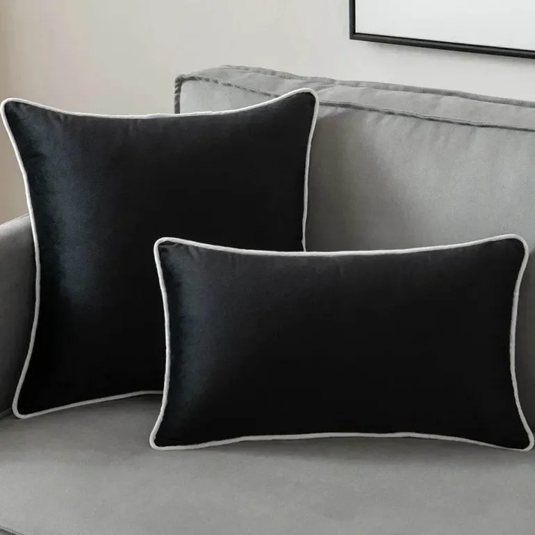 Samt-Kissenbezug-Set – Moderne nordische 50x50 Kissenbezüge