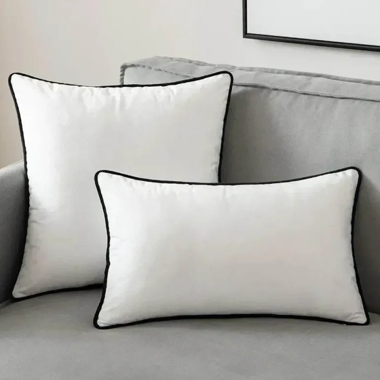 Samt-Kissenbezug-Set – Moderne nordische 50x50 Kissenbezüge