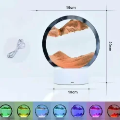 Sandmalerei-Tischlampe – Künstlerische dekorative Beleuchtung