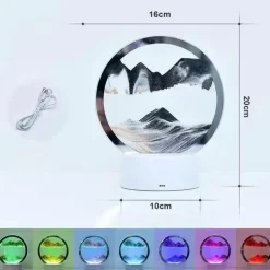 Sandmalerei-Tischlampe – Künstlerische dekorative Beleuchtung