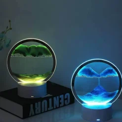 Sandmalerei-Tischlampe – Künstlerische dekorative Beleuchtung