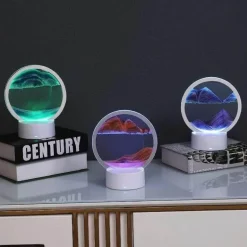 Sandmalerei-Tischlampe – Künstlerische dekorative Beleuchtung