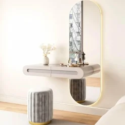 Sante Frisiertisch mit Spiegel – Stilvoller Schminktisch für elegantes Wohndekor