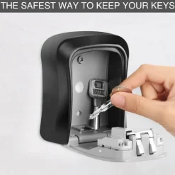 Schließfach zur Aufbewahrung von Kombinationsschlüsseln – wetterfester 4-stelliger Sicherheitssafe
