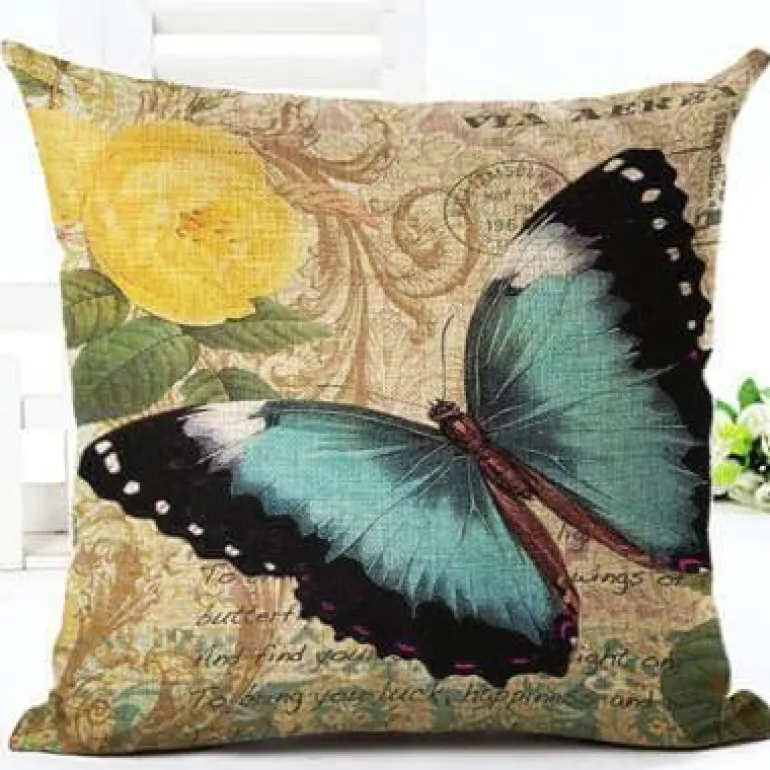 Schmetterling Dekokissen - New Home Sitzkissen