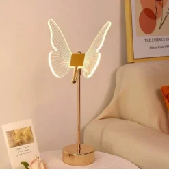 Schmetterlingsblumen-Tischlampe – dekorative Akzentbeleuchtung