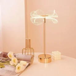 Schmetterlingsblumen-Tischlampe – dekorative Akzentbeleuchtung