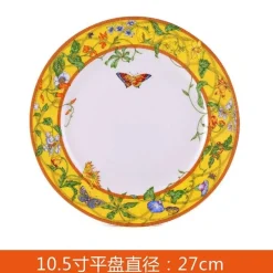 Schmetterlings-Küchengeschirr-Set – Kaffeetassen, Untertassen, Kaffeekanne, Milchkännchen, Zuckerdose, Kuchenteller