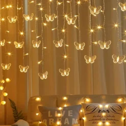 Schmetterlings-LED-Vorhanglichter - Dekorative Lichterketten