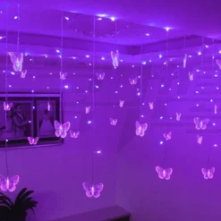 Schmetterlings-LED-Vorhanglichter - Dekorative Lichterketten