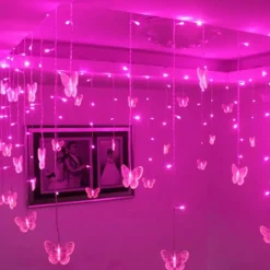 Schmetterlings-LED-Vorhanglichter - Dekorative Lichterketten