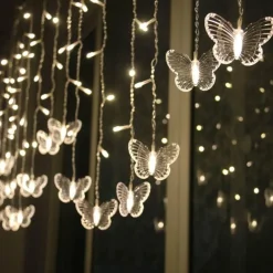 Schmetterlings-LED-Vorhanglichter - Dekorative Lichterketten