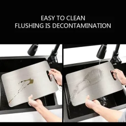 Schneidebrett aus Edelstahl – robuster Hackklotz für Obst, Gemüse und Fleisch