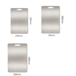 Schneidebrett aus Edelstahl – robuster Hackklotz für Obst, Gemüse und Fleisch