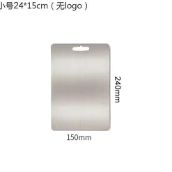 Schneidebrett aus Edelstahl – robuster Hackklotz für Obst, Gemüse und Fleisch