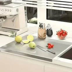 Schneidebrett aus Edelstahl – robuster Hackklotz für Obst, Gemüse und Fleisch