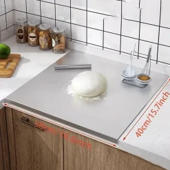 Schneidebrett aus Edelstahl – robuster Hackklotz für Obst, Gemüse und Fleisch