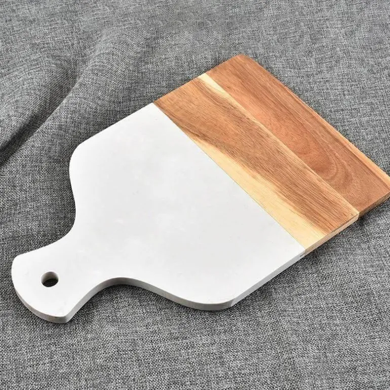 Schneidebrett aus Marmor-Akazienholz – Elegante Schneidefläche für die Küche