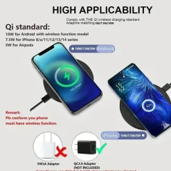 Schneller kabelloser Ladeständer - Tischladegerät für Mobiltelefone