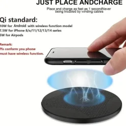 Schneller kabelloser Ladeständer - Tischladegerät für Mobiltelefone