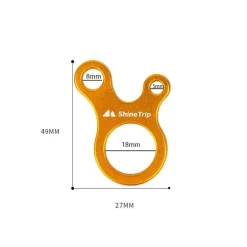Schnellknoten-Zeltseilschnallen - 10er-Pack Campingausrüstung