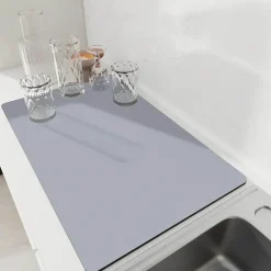 Schnelltrocknende, rutschfeste Küchenmatte – super saugfähig, groß