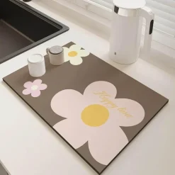 Schnelltrocknende, rutschfeste Küchenmatte – super saugfähig, groß