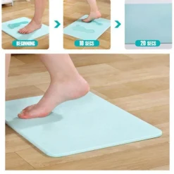 Schnelltrocknende, rutschfeste Badematte – schnelltrocknender Badezimmerteppich