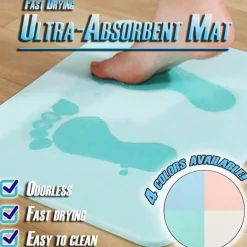 Schnelltrocknende, rutschfeste Badematte – schnelltrocknender Badezimmerteppich