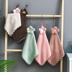 Schnelltrocknendes Küchentuch aus Korallenfleece mit Sonnenblumen-Design – sehr saugfähig und weich