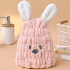Schnelltrocknendes Kinderhandtuch – Niedliches Hasenohren-Design