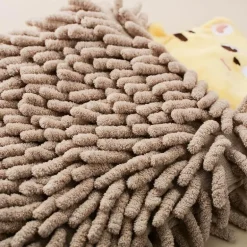 Schnelltrocknendes Plüschhandtuch mit Bärenmotiv – weiches, saugfähiges Badezimmerzubehör