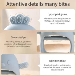 Schnullerhandschuhe für Babys – Niedliches Beißzubehör aus Silikon