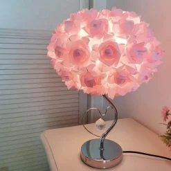 Schreibtischlampe aus Rosenkristall – elegante Akzentbeleuchtung für die Inneneinrichtung