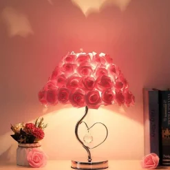 Schreibtischlampe aus Rosenkristall – elegante Akzentbeleuchtung für die Inneneinrichtung