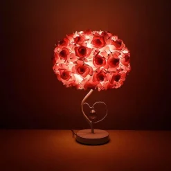 Schreibtischlampe aus Rosenkristall – elegante Akzentbeleuchtung für die Inneneinrichtung