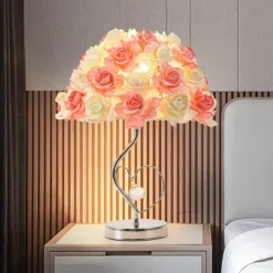 Schreibtischlampe aus Rosenkristall – elegante Akzentbeleuchtung für die Inneneinrichtung