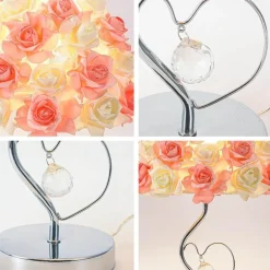 Schreibtischlampe aus Rosenkristall – elegante Akzentbeleuchtung für die Inneneinrichtung