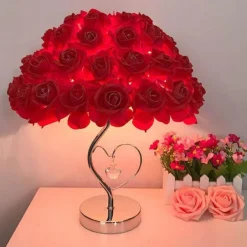 Schreibtischlampe aus Rosenkristall – elegante Akzentbeleuchtung für die Inneneinrichtung