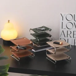 Schreibtisch-Organizer aus Leder – Büroaufbewahrung im Oxford-Stil