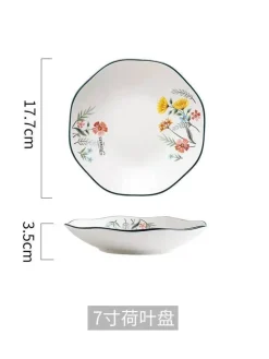 Schüssel- und Tellerset aus Bone China – Elegantes Essgeschirr für Reisnudeln